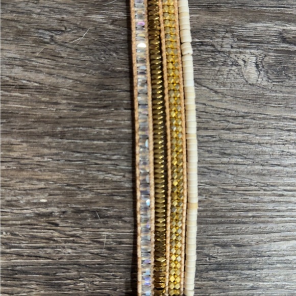 Victoria Emerson Gold and Cream Bracelet - Picture 2 of 2